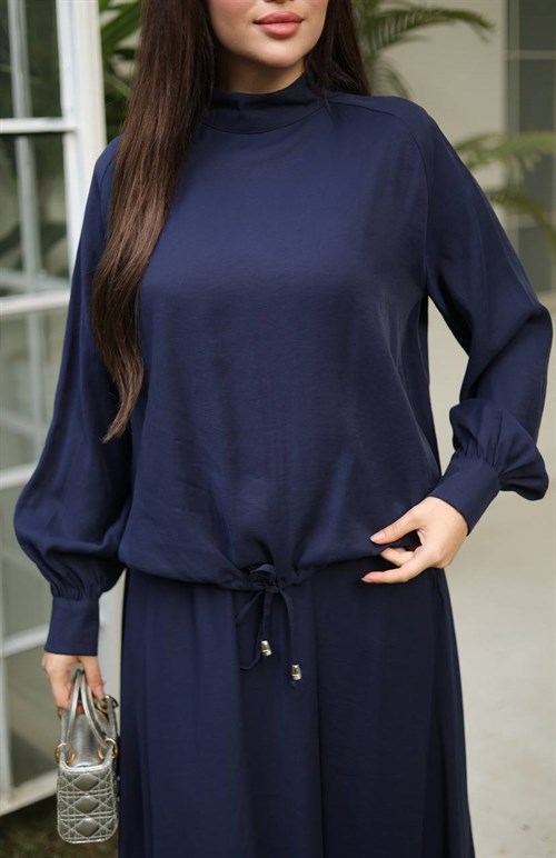 Wholesale Womens Navy Maxi Hijab Dress
