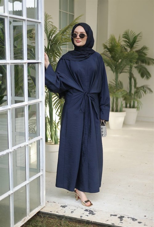 Wholesale Womens Navy Maxi Hijab Dress