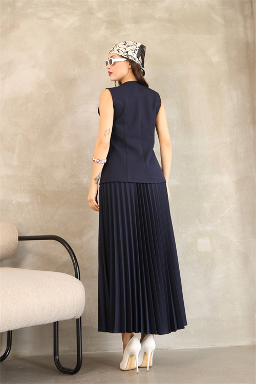 Wholesale Womens Navy Skirt Suit 
