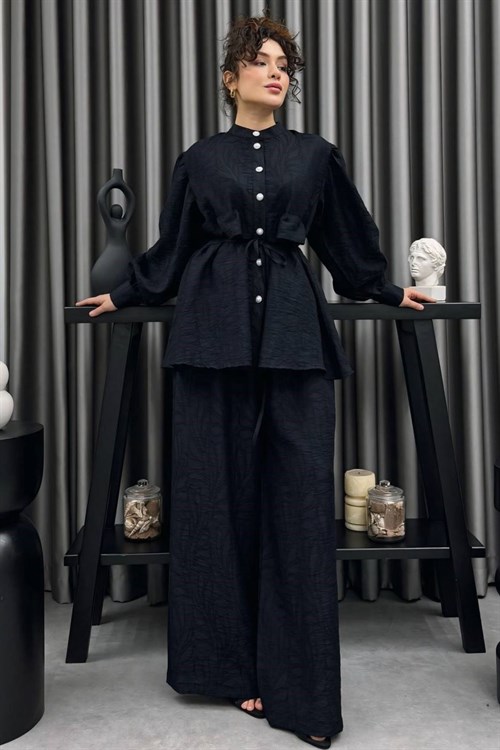 Wholesale Womens Navy Two-Piece Hijab Set