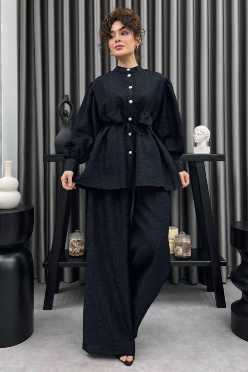 Wholesale Womens Navy Two-Piece Hijab Set