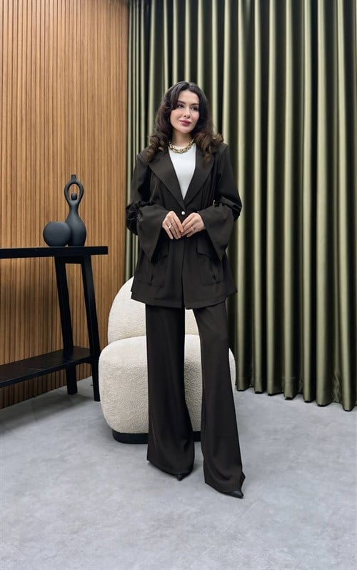 Wholesale Womens Navy Two-Piece Hijab Set