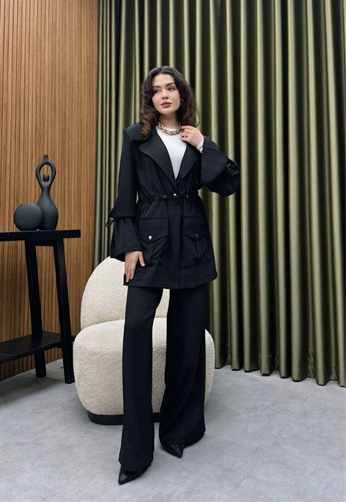 Wholesale Womens Navy Two-Piece Hijab Set