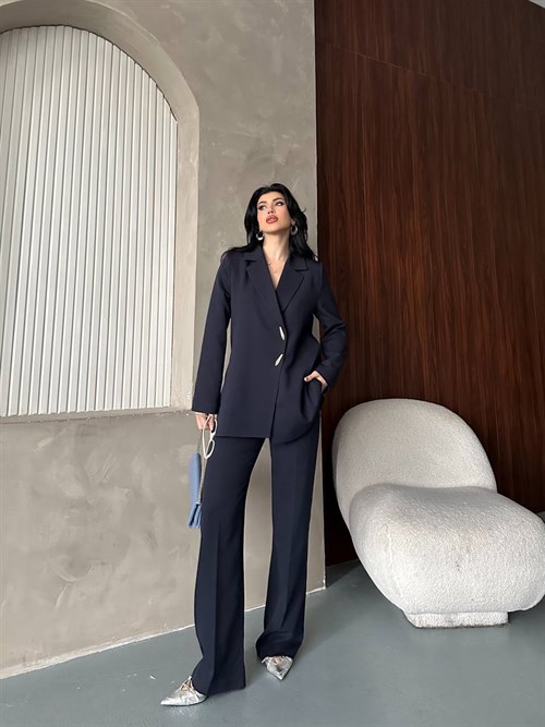 Wholesale Womens Navy Two-Piece Suit 