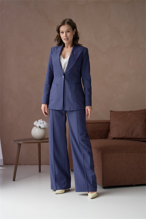 Wholesale Womens Navy Two-Piece Suit 