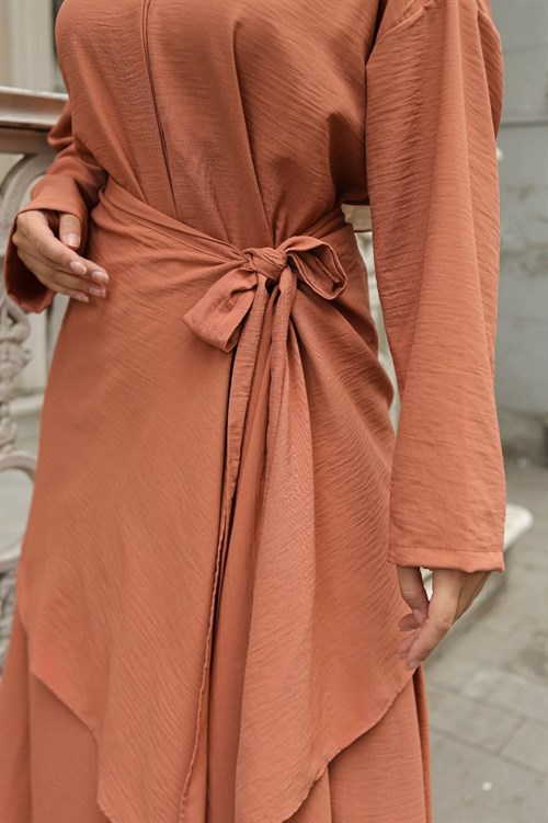 Wholesale Womens Ochre Maxi Hijab Dress