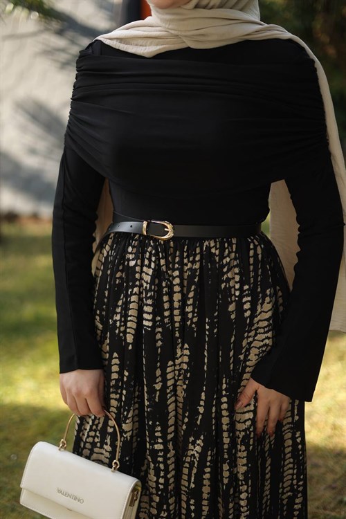 Wholesale Womens Old Gold Maxi Hijab Dress