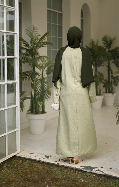 Wholesale Womens Olive Maxi Hijab Dress