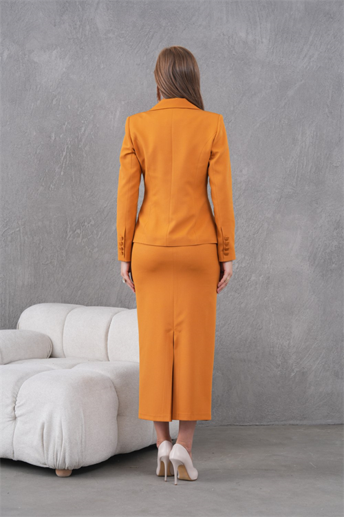 Wholesale Womens Orange Three-Piece Suit 