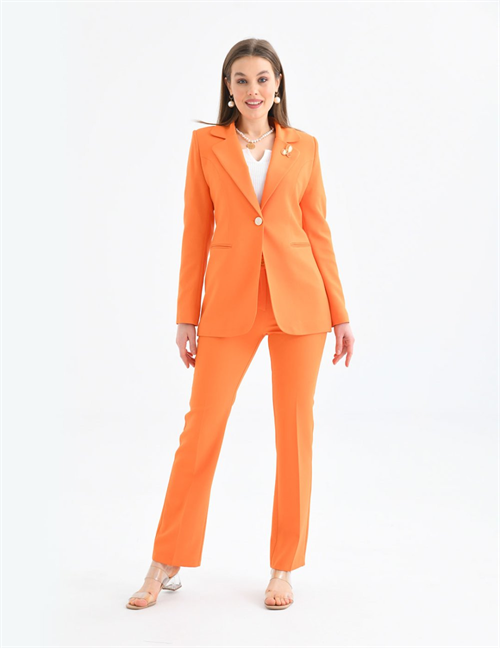 Wholesale Womens Orange Two-Piece Suit 