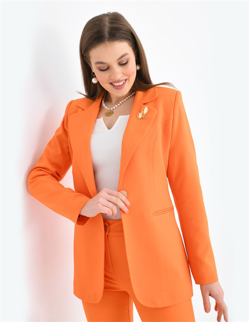 Wholesale Womens Orange Two-Piece Suit 