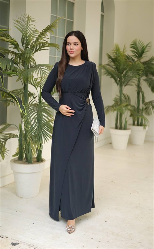 Wholesale Womens Parliament Blue Maxi Hijab Dress