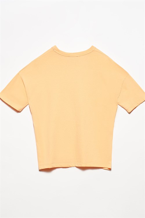 Wholesale Womens Peach Basic T-Shirt