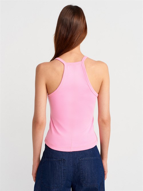 Wholesale Womens Pink Button-Front Tank Top