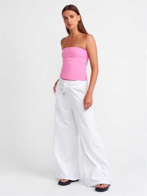 Wholesale Womens Pink Strapless Top