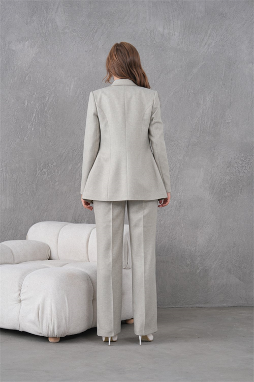 Wholesale Womens Pistachio Plus Size Two-Piece Suit 