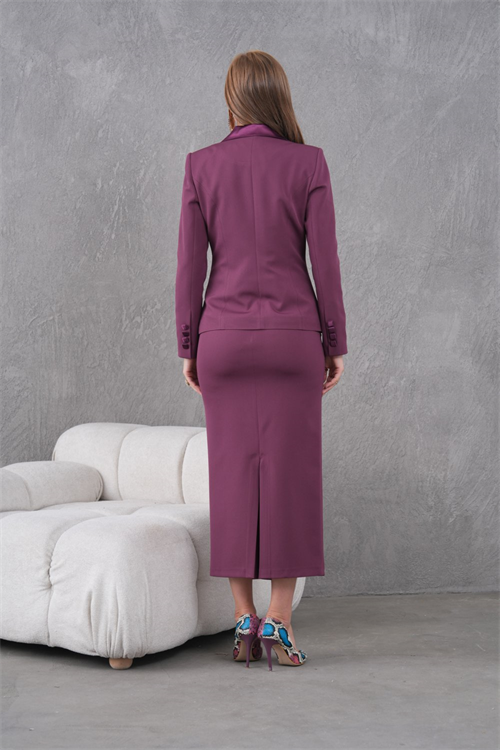 Wholesale Womens Plum Three-Piece Suit 
