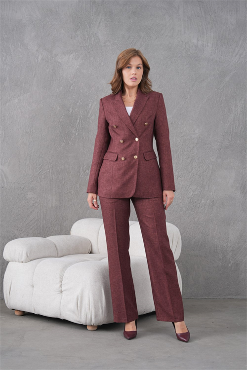 Wholesale Womens Plum Two-Piece Suit 