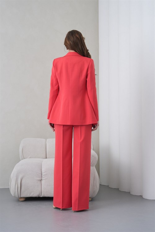 Wholesale Womens Pomegranate Plus Size Two-Piece Suit 