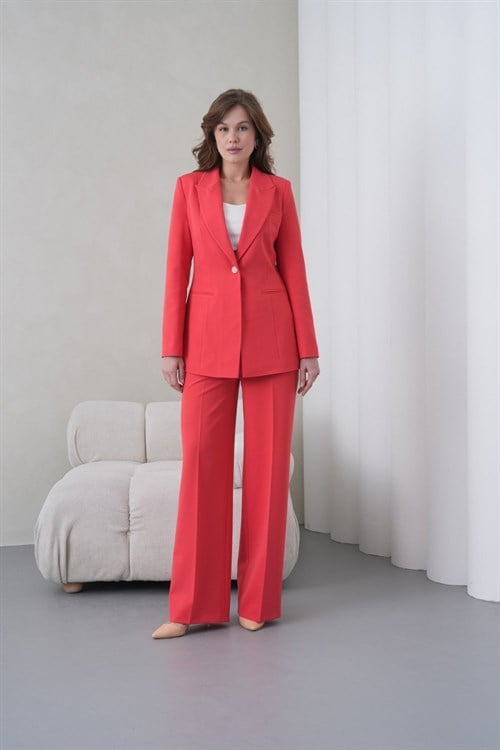 Wholesale Womens Pomegranate Two-Piece Suit 