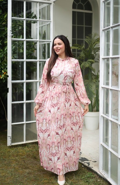 Wholesale Womens Powder Maxi Hijab Dress