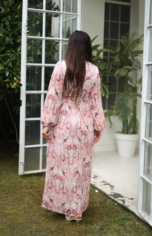Wholesale Womens Powder Maxi Hijab Dress