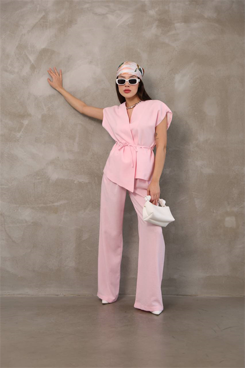 Wholesale Womens Powder Two-Piece Suit 