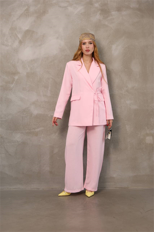 Wholesale Womens Powder Two-Piece Suit 