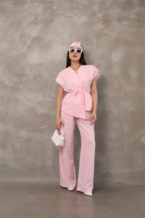 Wholesale Womens Powder Two-Piece Suit 