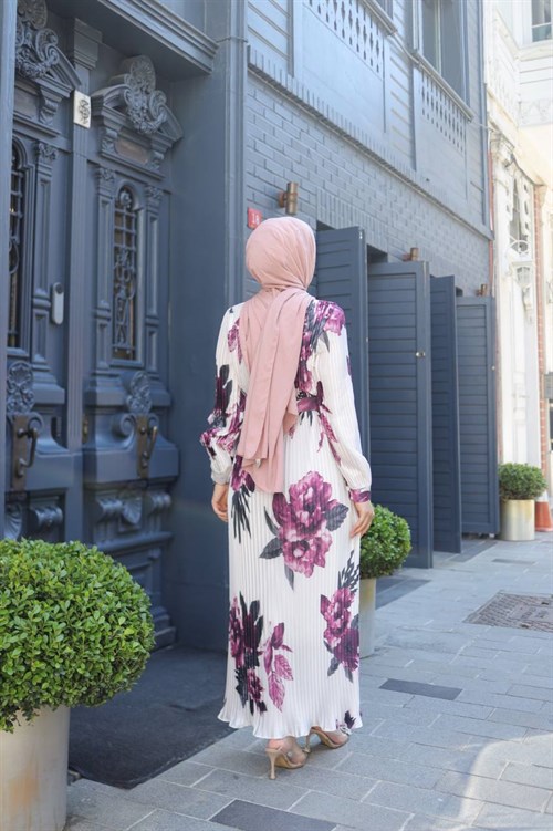 Wholesale Womens Purple Maxi Hijab Dress