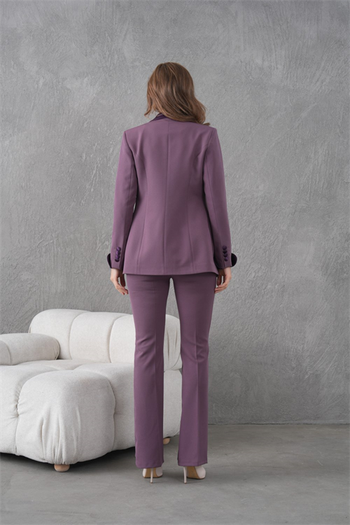 Wholesale Womens Purple Plus Size Two-Piece Suit 