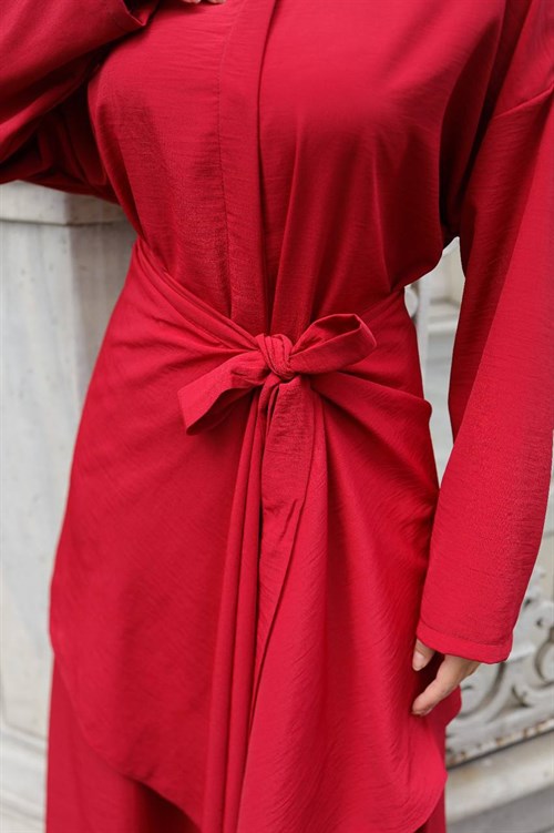 Wholesale Womens Red Maxi Hijab Dress