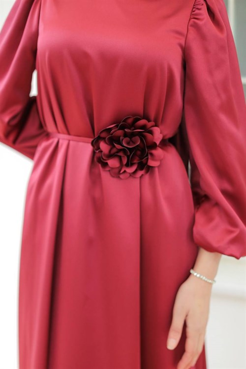 Wholesale Womens Red Maxi Hijab Dress