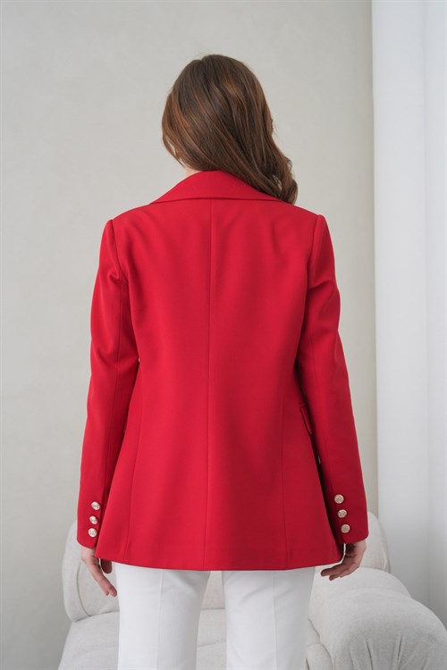 Wholesale Womens Red Plus Size Blazer