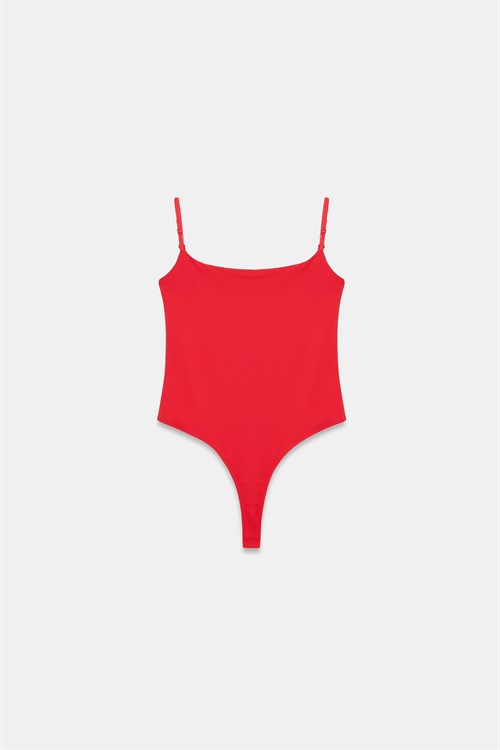 Wholesale Womens Red Strappy Bodysuit