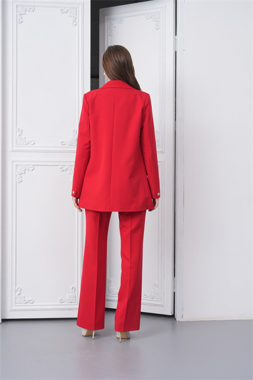 Wholesale Womens Red Two-Piece Suit 
