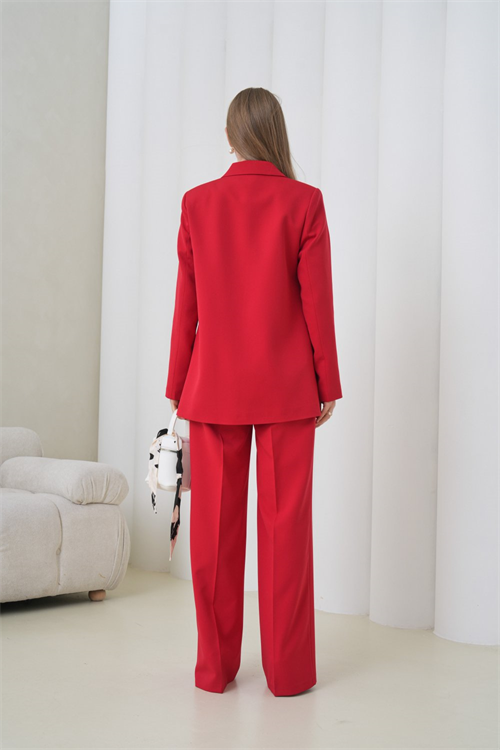 Wholesale Womens Red Two-Piece Suit 