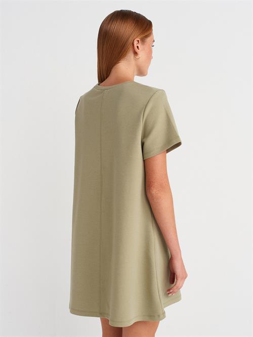 Wholesale Womens Sage Short-Sleeve Mini Dress