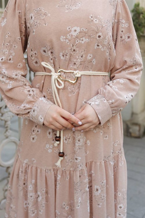 Wholesale Womens Salmon Maxi Hijab Dress