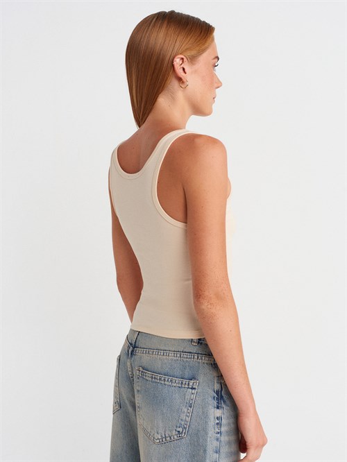 Wholesale Womens Stone Button-Front Tank Top