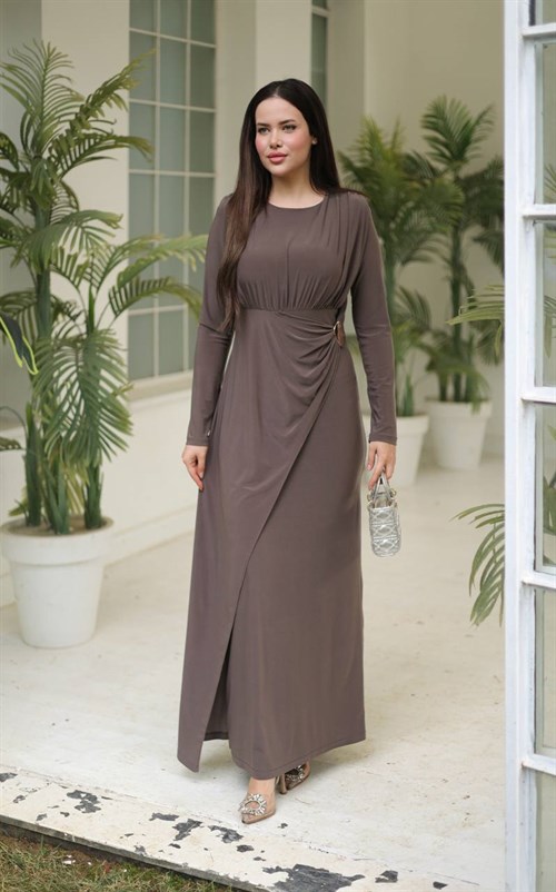 Wholesale Womens Stone Maxi Hijab Dress