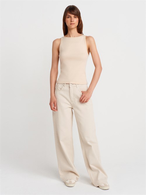 Wholesale Womens Stone Modal Cotton Sleeveless Top