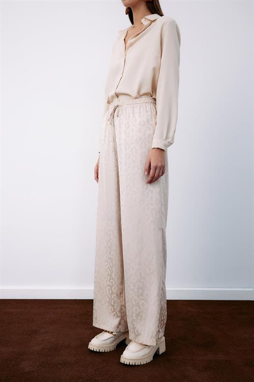 Wholesale Womens Stone Patterned Trousers with Elastic Waist