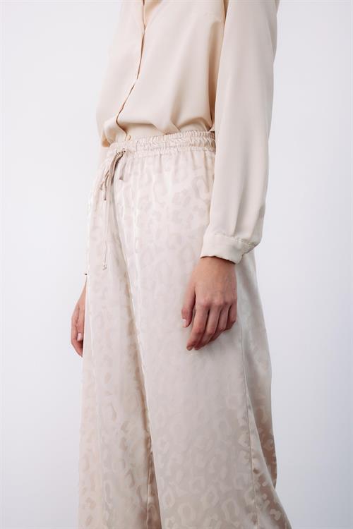 Wholesale Womens Stone Patterned Trousers with Elastic Waist