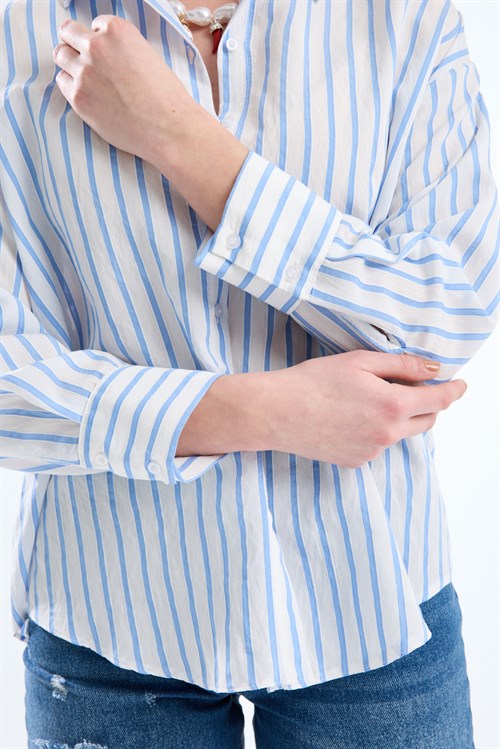 Wholesale Womens Striped Shirt