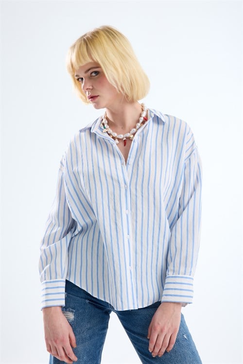 Wholesale Womens Striped Shirt