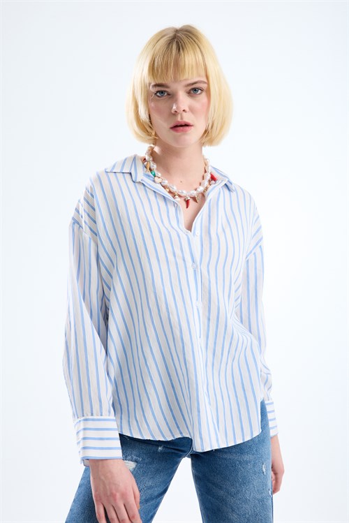 Wholesale Womens Striped Shirt