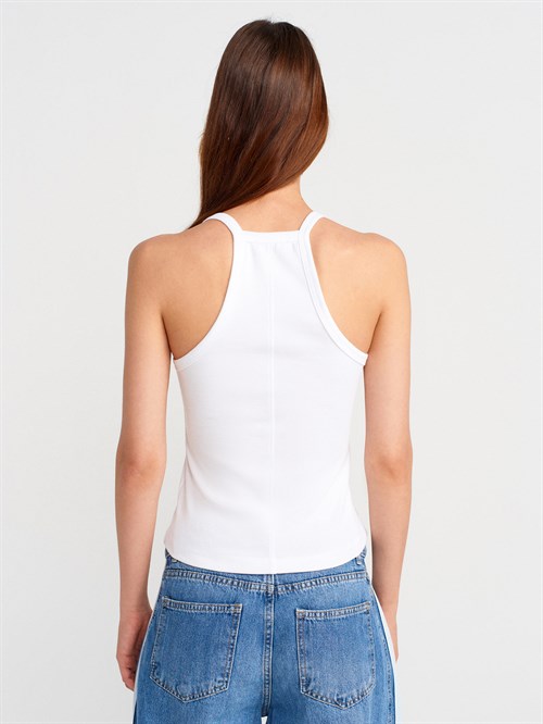 Wholesale Womens White Button-Front Tank Top