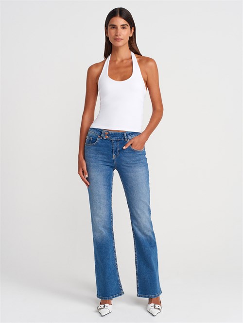 Wholesale Womens White Halter Neck Top