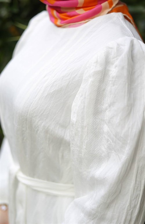 Wholesale Womens White Maxi Hijab Dress